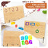Asweets Montessori Wooden Number Practicing Board, Double-Sided Tracing Board and Shape RecognitionTool to Writing 123 Educational Toy Game for Pr...