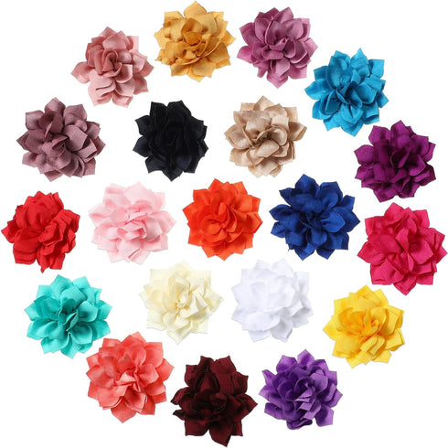 20 Pieces Dog Collar Flowers Multi Color Pet Flower Bow Ties Flower Collars for Dogs Grooming Cat Puppy Dog Flowers for Collars Dog Charms Collar ...