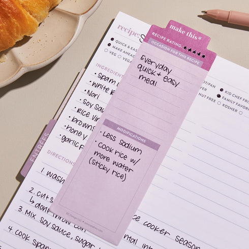 Erin Condren Bookmark Sticky Note (Recipe)...