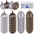 Glarks 64-Pieces Pendant Set, 16Pcs Oval Pendant Trays and 16Pcs Round Bezels with 32Pcs Glass Cabochon Round Clear Dome Tiles for Crafting DIY Je...