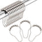 Amazer Shower Curtain Hooks, Decorative Rust Proof Stainless Steel Shower Curtain Hooks for Bathroom Shower Rods Set of 12, Polished Nickel...
