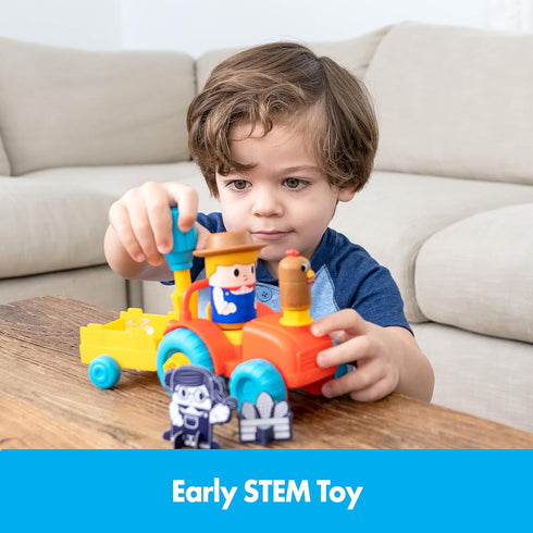 Educational Insights Design & Drill Bolt Buddies Tractor Take Apart Toy with Screwdriver Tool, Preschool STEM Toy, Gift For Boys & Girls, Ages 3+...