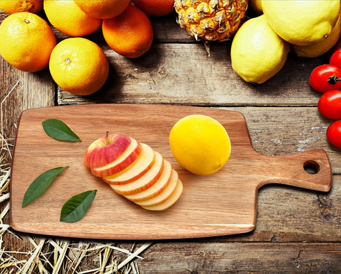 Acacia Wood Cutting Board with Handle Decorative Small Charcuterie Boards Wooden Chopping Board Meat Cutting Boards for Kitchen Bread Cheese Board...