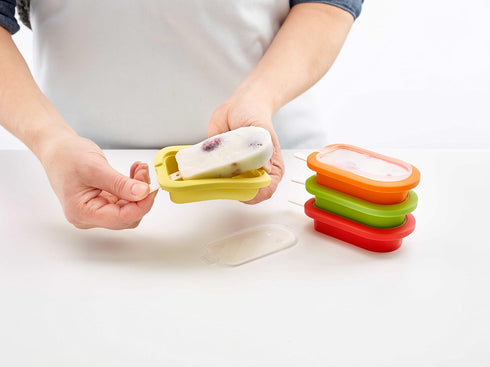 Lekue Large Stackable Ice Pop Lollipop (1 Unit), Red...