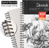 AGPTEK Sketch Book, Art Sketch Book 9''X12", 2 Packs (68lb/100g), Spiral Bound with Easy-to-Remove Pages, Great for Artists, Writers & Illustrator...