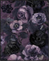 Posterizer 1 pcs-black and purple dainty flowers-girly decor-Floral & Botanical Art-Abstract & Modern Art-Decor for Home & Office- UNFRAMED Wall A...