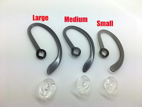 Premium Replacement Earbuds Ear Tips + Ear Hook Loops + Foam Spare + Earpads Fit Kit for Plantronics CS540 Savi W440 W740 W745 WH500 EarLoops EarH...