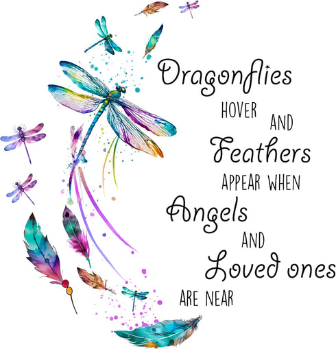 Fabric Panel 14"x14" Dragonfly Memoriam 100% Cotton Quilting Panel Square AM1890...
