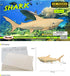 Puzzled 3D Puzzle Shark Wood Craft Construction Model Kit, Fun Unique and Educational DIY Wooden Toy Assemble Model Unfinished Crafting Hobby Puzz...