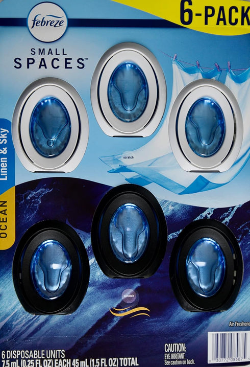 Febreze Small Spaces Unstopables Variety, 0.25 Fluid Ounce (Pack of 6)...