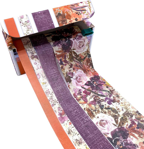 Fabric Tape Assortment 4/Rolls - ARToptions Plum Grove...