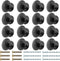 16PCS Wood Black Drawer Knobs, 1-3/8 Inch Mushroom Shape Wooden Cabinet Furniture Knobs Pulls Handles for Home Office Wardrobe Dresser Storage Cup...