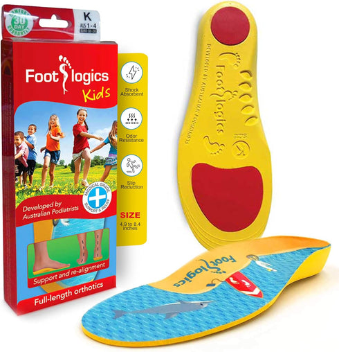Fun Kids Orthotic Shoe Insoles with Arch Support for Children’s Heel Pain (Sever’s Disease), Growing Pains, Flat Feet - Children’s, Pair (Toddler ...