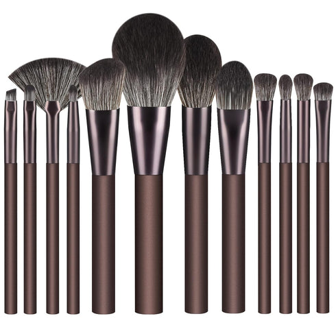 DUAIU Makeup Brushes Set - 12Pcs Makeup Brushes Premium Synthetic Bristles Foundation Powder Flawless Face Brush Contour Concealers Eyeshadow Blus...