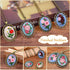ZuoAnLF 4 Pieces Silk Embroidery Pendant Kit for Beginner,Embroidery Stitching Necklace,Embroidery Kit for Necklace & Earrings & Hand Sewing Jewel...
