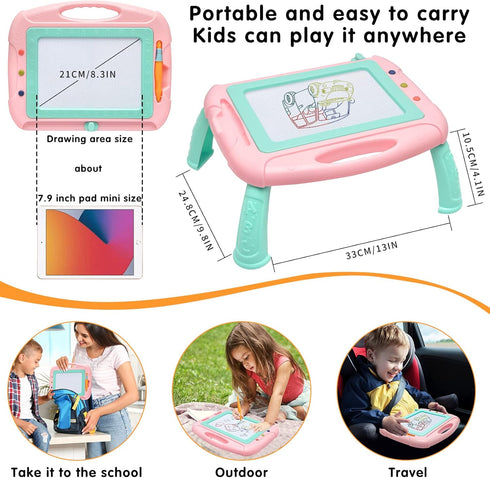 Toys for 1-2 Year Old Girls,Magnetic Drawing Board Toddler Toys for Girls Boys,Erasable Doodle Board Kids Toys,Birthday Gifts for 1 2 3 Year Old G...