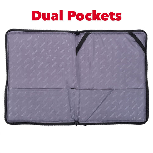 Case It Tablet Binder Accessory, Padded Tablet with 3 Steel Grommets, Fits Any Standard 3 Ring Letter Size Binder, Mesh Pocket on Front, Zipper Cl...