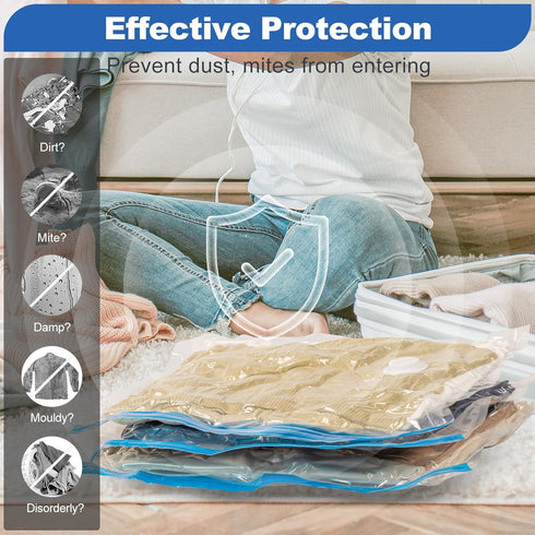 VMstr Vacuum Storage Bags, Carry-on Size, 6 Pack Refill Set (15.8 "x 15.8")...