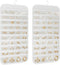 1-Pack Hanging Jewelry Organizer 80-Pocket Dual-sided Jewelry Storage for Earring Necklace Bracelet Ring and more, White...