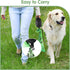 Dog Poop Bag Holder for Leash, Dog Waste Bag Dispenser with 1 Roll of Pet Trash Bags and Carabiner Clip, Soft Portable Doggie Poop Bag Dispenser w...
