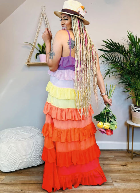 Know Me Misses' Color Block Maxi Dress Sewing Pattern Kit, Design Code ME2045, Sizes 8-10-12-14-16, Multicolor...