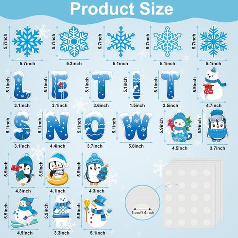 Winter Bulletin Board Decorations for Classroom, Christmas Winter Classroom Decorations with Snowflake Snowman Penguin Cutouts for School Home Cha...