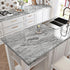 Silver/Gray Marble Contact Paper Glossy Marble Peel and Stick Countertops Wallpaper for Kitchen Backsplash Faux Marble Wall Paper Self Adhesive Vi...