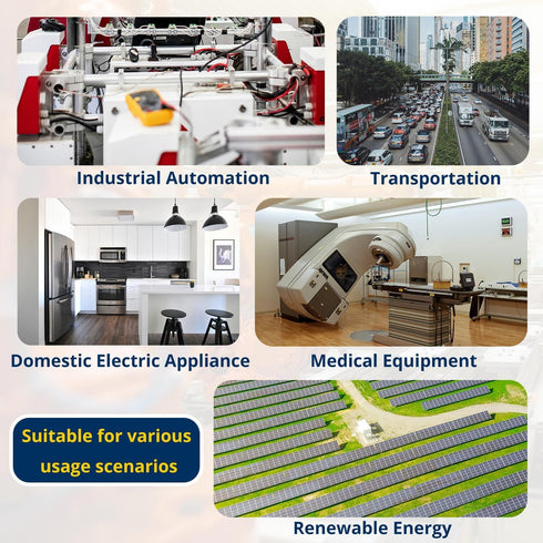 SSR-15DA Solid State Relay DC to AC, Input 3-32VDC to Output 24-480VAC 15A, for Industrial Automation Devices...