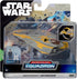 STAR WARS Micro Galaxy Squadron Anakin Skywalker's Jedi Starfighter - 5-Inch Starfighter Class Vehicle with Two 1-Inch Micro Figure Accessories...