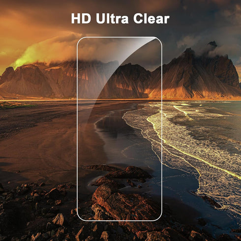 SIBEITU 3 Pack Screen Protector for iPhone 15 Pro Max, 6.7 Inch Tempered Glass Full Coverage HD Clear 9H Hardness, Scratch Resistent, Easy Install...