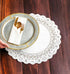 Round Paper Lace Table Doilies – 12 inch White Decorative Tableware Disposable Placemats; Made in Canada (Pack of 50)...
