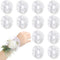Waydress 12 Pieces Corsage Wristlet Band Elastic Pearl Wristlets DIY Stretch Pearl Wedding Wristband Handmade Corsage Accessories for Wedding Part...