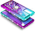 NZND Designed for Samsung Galaxy A03S Case, AO3S Phone Case, Glitter Liquid Floating Waterfall Girls Women Kids Cute Case with Tempered Glass Scre...