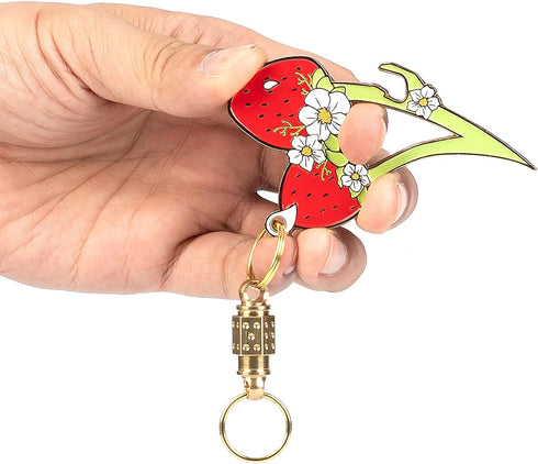 Keychains Carabiners Detachable Key Ring Quick Release Keychain Brass Key Chains (Strawberry Artifact Combination Set 1)...