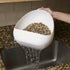 Mind Reader Strainer with Handle, Rice Rinser, Pasta, Fruit and Vegetable Wash, 11.5"L x 10.75"W x 5.25"H, Set of 2, White...