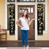 Happy Birthday Cheers to 18 Years Black Gold Yard Sign Door Banner 18th Birthday Decorations Party Supplies...