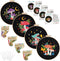 Nuberlic 4 Pack Mushroom Embroidery Kit for Beginners, Starters Cross Stitch Needlepoint Kits for Adults with Stamped Pattern (1 Embroidery Hoops,...