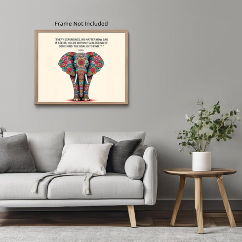 Posterizer 1 pcs-Every Experience Is A Blessing- Buddha-Quotes and Poems-Motivational & Inspirational Art-Gift For Buddhism Meditation philosophy ...