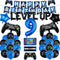 9th Video Game Birthday Party Decoration Balloons Game on Party Supplies Set Include Happy Birthday Banner Foil Balloon Latex Balloon Ideal for Ki...