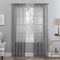 No. 918 Genevieve 2-pack 2-pack Linen Weave Sheer Semi-Sheer Grommet Curtain Panel Pair, 50" x 96", Gray...