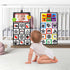 Dr.Rapeti Tummy Time Floor Mirror for Baby Infant Toddler Kids Black and White High Contrast baby toy with Teethers Floor Activity Toy Washable No...