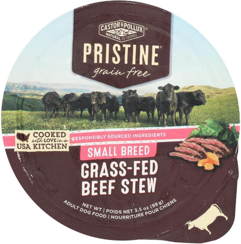 Castor & Pollux Pristine Grass-Fed Beef Stew Small Breed Dog Food, 3.5 OZ...