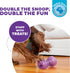 Outward Hound Double Snoop Interactive Treat Stuffer Durable Dog Toy, Dog Treat Toy, Purple...