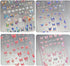 Butterfly Nail Art Stickers Decals Butterfly Nail Decals 3D Self Adhesive Nail Stickers Aurora Spring Red Pink Blue Designs Nail Art Supplies for ...
