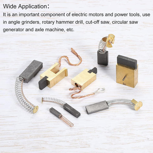 PATIKIL Carbon Brushes 0.55x0.31x2.48 Inch for Electric Motors Power Tool Angle Grinder Table Saw Spare Part Repair, 20 Pack...