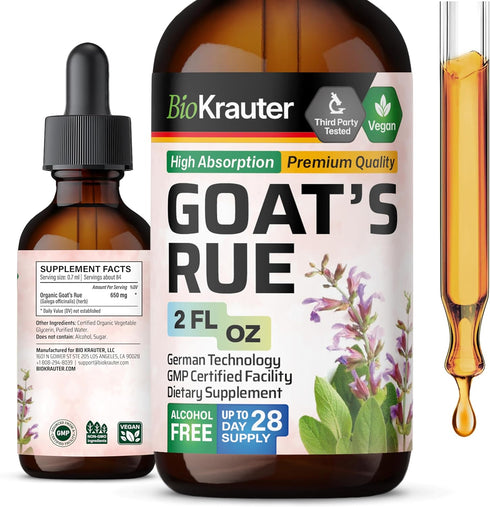 Goats Rue Lactation Supplement Tincture - Natural Lactation Support for Breast Tissue Health & Breast Milk Supply - Vegan, Organic, Alcohol & Suga...