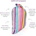 Gather & Knot Drawstring Gift Bags | 20" Large 12" Small | Premium Canvas | Reusable Fabric Wrap for Girls Birthdays, Baby Shower | Rainbow Stripe...