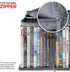 Stock Your Home DVD Storage Bags (Set of 2) Media Organizer Bag for DVDs, CDs, Blu Ray Disc, Movie Cases, VHS Box, Video Game Disks, Clear Plastic...