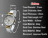 2Tone Metal Band Slim Case Women's Bangle Cuff Watch...