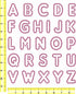 Rhinestone Genie Font-Rounded 1.5" Magnetic Rhinestone Template, Black...
